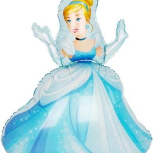 Шар (36''/91 см) Фигура, Принцесса Золушка, Бальное платье, 1 шт.
