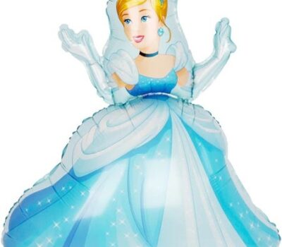 Шар (36''/91 см) Фигура, Принцесса Золушка, Бальное платье, 1 шт.