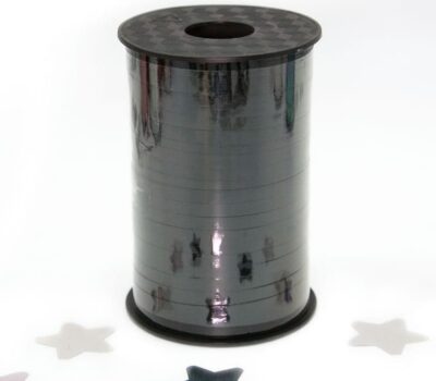 Лента (0,5 см*250 м) Черный, Металлик, 1 шт.