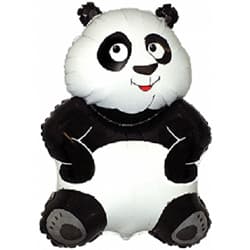 Шар (33"/84 см) Фигура, Большая панда, Белый, 1 шт.