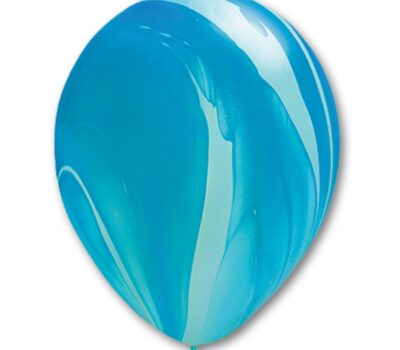 Воздушный шар Q (11"/28см) Супер Агат Blue 1 упак., 25 шт