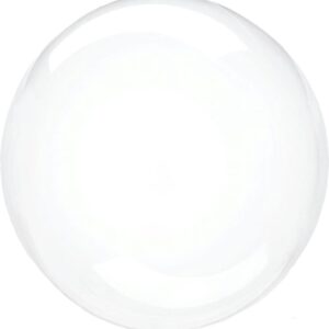 Шар (36''/91 см) Сфера 3D, Deco Bubble (синяя упаковка), Прозрачный, Кристалл, 1 шт. в упак.