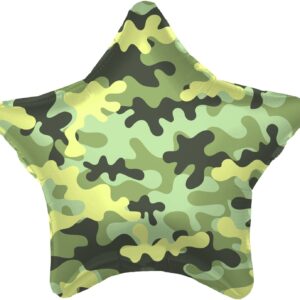 Шар (18"/46 см) Звезда Камуфляж военный, 1 шт