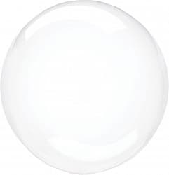 Шар (24''/61 см) Сфера 3D, Deco Bubble, Прозрачный, Кристалл, 10 шт.
