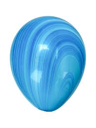 Воздушный шар Q (11"/28см) Супер Агат Blue 1 упак., 5 шт