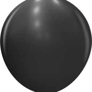Шар (36''/91 см) Черный (080), пастель, 1 шт.