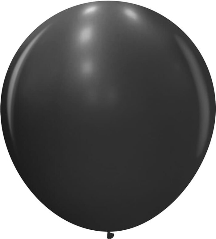 Шар (36''/91 см) Черный (080), пастель, 1 шт.
