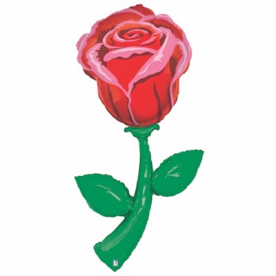 Шар (60''/152 см) Цветок, Роза, 1 шт. в упак.