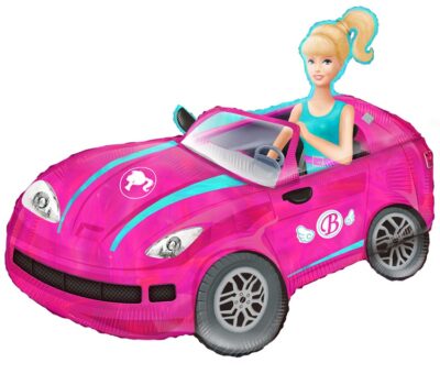 Шар К(36"/91см) ФИГУРА Блондинка в розовой машине