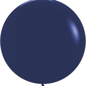 Шар (24''/61 см) Темно-синий (044), пастель, 3 шт.