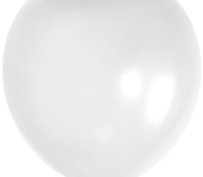 Шар (18''/46 см) Белый, пастель, 10 шт.