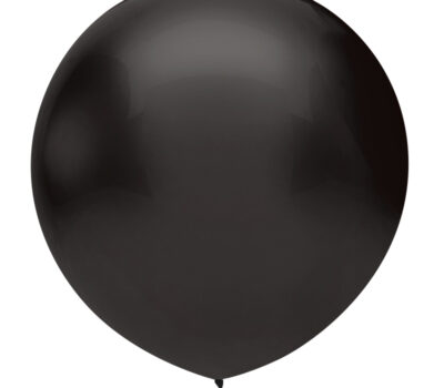 Шар (24''/61 см) Черный (807), пастель, 3 шт.