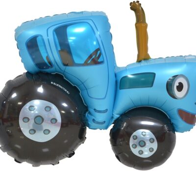 Шар (42''/107 см) Фигура, Синий трактор, 1 шт. в уп.