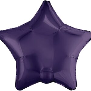 Шар (30''/76 см) Звезда, Темно-фиолетовый, 1 шт. в уп.