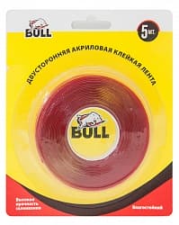 Скотч акриловый (1 см*5 м) двусторонний, Прозрачный, 1 шт.