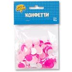 Конфетти Круги тишью ассор Розовое 10грG