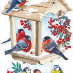 Плакат Кормушка для птиц, 47*33 см, 1 шт.