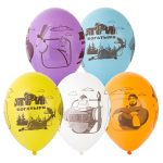 Шелкография пастель 14" Три Богатыря, 25 шт