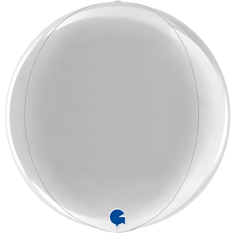 Г 3D СФЕРА Б/РИС 15" Металлик Silver