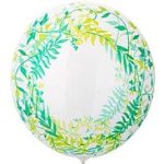 Шар К (18"/46 см) BUBBLE СФЕРА Листья зеленые