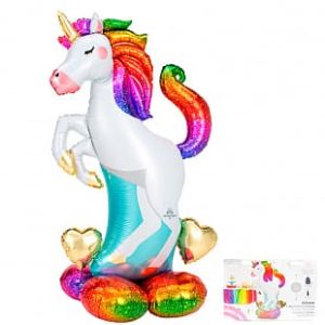 Шар Большой единорог в упаковке / Unicorn rainbow