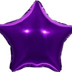Шар (18"/46 см) Звезда, Фиолетовый, 1 шт.