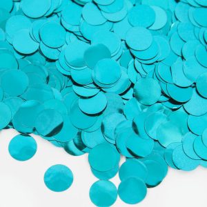 Конфетти фольга Круг, Тиффани, Металлик, 1 см, 50 г.