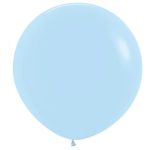 Шар (24"/60 см) Нежно-голубой, Пастель Матовый (Макаронс) / Blue 1 шт