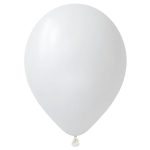 Шары латексные 12"/30 см Белые DECOBAL