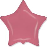 Шар (18''/46 см) Звезда, Коралловый, Макарунс, 1 шт.