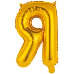 Шар К БУКВА Я 14" Gold