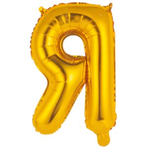 Шар К БУКВА Я 14" Gold