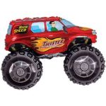 Шар (14"/36 см) Мини-фигура, Бигфут, Красный, 1 шт.