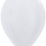 Шар (12''/30 см) Белый (405), перламутр, 50 шт.