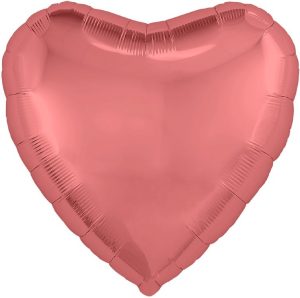Шар (30''/76 см) Сердце, Кармин, 1 шт. в уп.