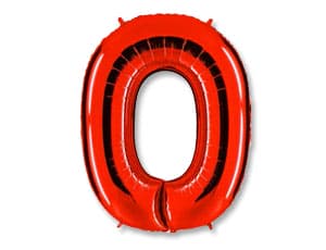 Шар Г ЦИФРА 0 40" Red