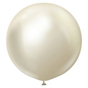 Шар (36"/91 см) Белое золото, Зеркальные шары / Mirror White Gold 1 шт