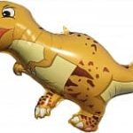 Шар (38"/97 см) Фигура, Динозавр Тираннозавр, Коричневый, 1 шт.