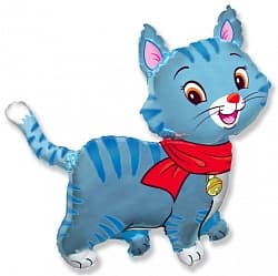 Шар Фигура Любимый котенок Синий (32''/81 см) 1 шт