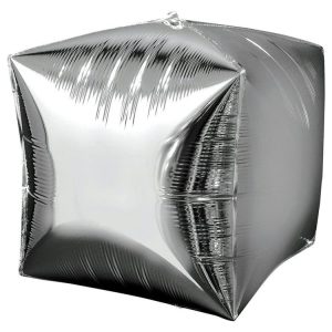 Шар K 24 3D Куб серебро / 1 шт.