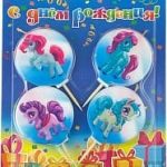Свечи Круг, Пони, 4 см, 4 шт.
