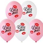 Шар с рисунком 14" Kiss Me 2 цв