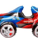 Шар 3D (24''/61 см) Фигура, Гоночная машина, Синий, 1 шт. в уп