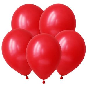 Шар (10"/25 см) D Красный Пастель 100 шт.