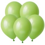 Шар Лайм 12", Пастель / Lime green, 1 упак., 100 шт.