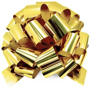 Бант Шар, Золото, Металлик, 36 см, 1 шт.