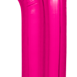 Шар (40''/102 см) Цифра, 1 Slim, Фуше, 1 шт. в упак.