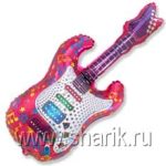 Шар (32"/81см) Гитара фуше,1 шт.