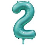 ШАР К ЦИФРА 2 40" Сатин Teal