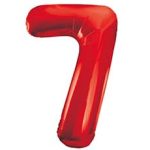 Шар К ЦИФРА 7 40" Red